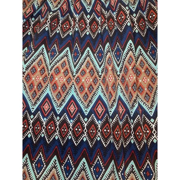 Altar'd State Vintage Boho Dress, Geometric Print, Lace Trim, Women's Small - Picture 3 of 7